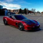 2013 Corvette Grand Sport with Stark Forged HEM49 custom wheels in satin black and chrome finish, concave profile